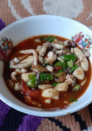Foto resep Cumi asam manis