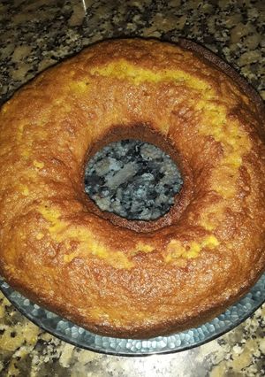 Una foto de Budín de manzana y canela