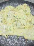Rabiolis en Salsa de queso azul
