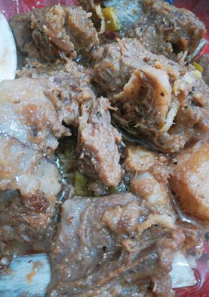 A picture of Dumba Namkeen gosht.
