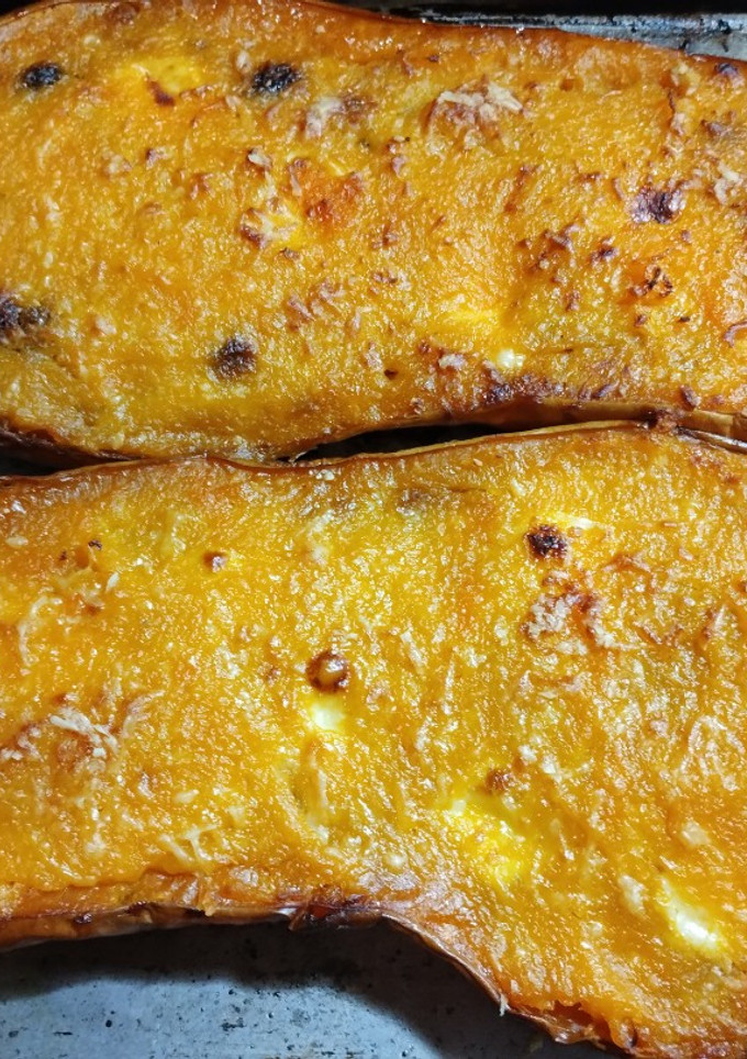 Una foto de Calabaza rellena