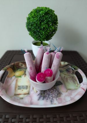 Foto resep Es lilin buah naga
