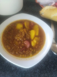Una foto de Lentejas con chorizo