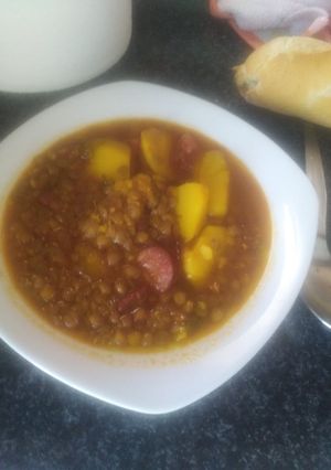 Una foto de Lentejas con chorizo