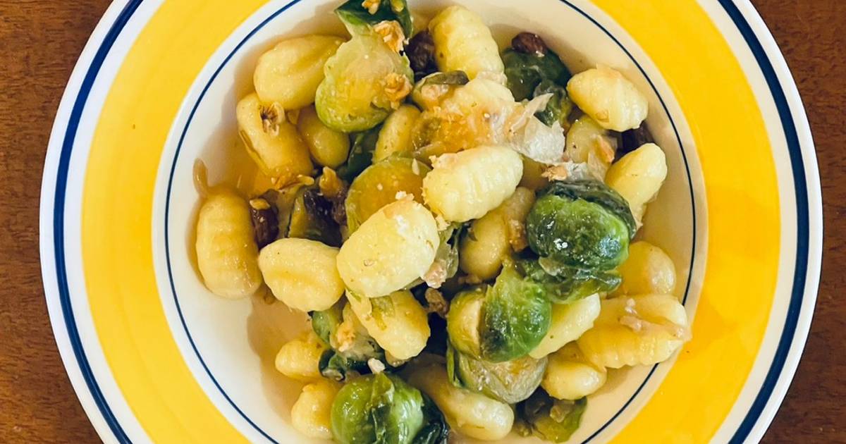 GNOCCHI DI PATATE VIOLA CON FUNGHI, ZUCCA E PANCETTA CROCCANTE