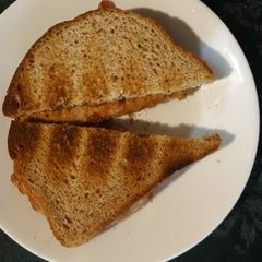 A picture of Spicy peanut butter & jelly toast.