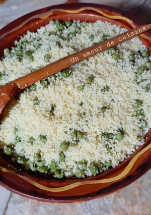 Une photo de Mesfouf/couscous aux petits pois 🥣