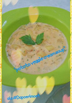 Foto resep Potato veggie cream soup