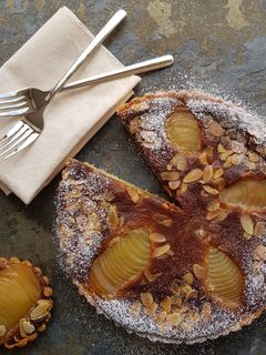 Una foto de Mi favorita: Tarte Bourdaloue (poire- amandine)