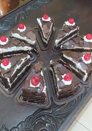 Foto resep Blackforest cake slice