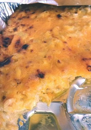 A picture of Connie's Holiday Macaroni & Cheese.