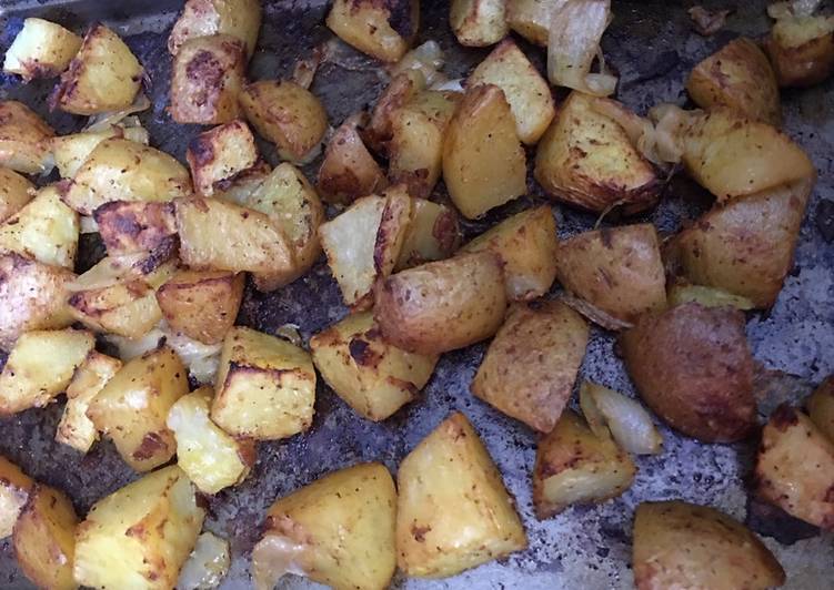 Simple Way to Prepare Ultimate Mustard roasted potatoes