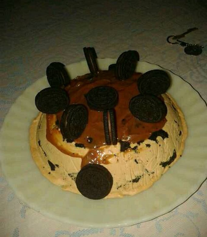 Una foto de Torta oreo helada