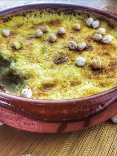 Une photo de GARANTITA OU KARANTIKA, gratin de pois chiches, RECETTE VEGAN ET SANS GLUTEN