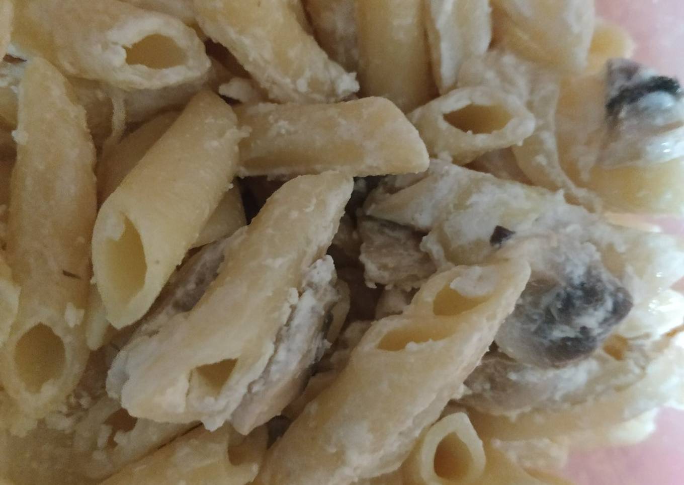 Macarrones ligeros con setas