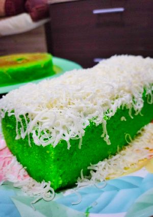 Foto resep Bolu pandan keju panggang