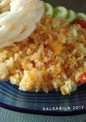 Foto resep Nasi goreng merah gampil