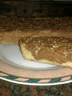 Una foto de Budín de avena y dulce de leche 😋