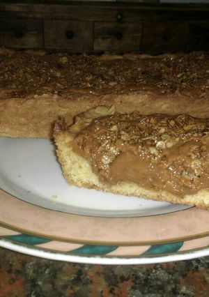 Una foto de Budín de avena y dulce de leche 😋