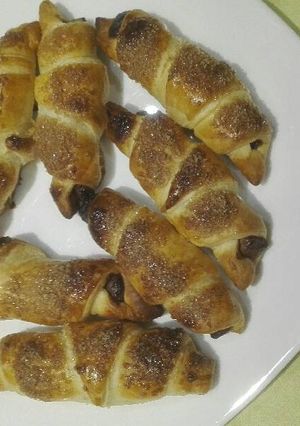 Una foto de Croissants con kit kat