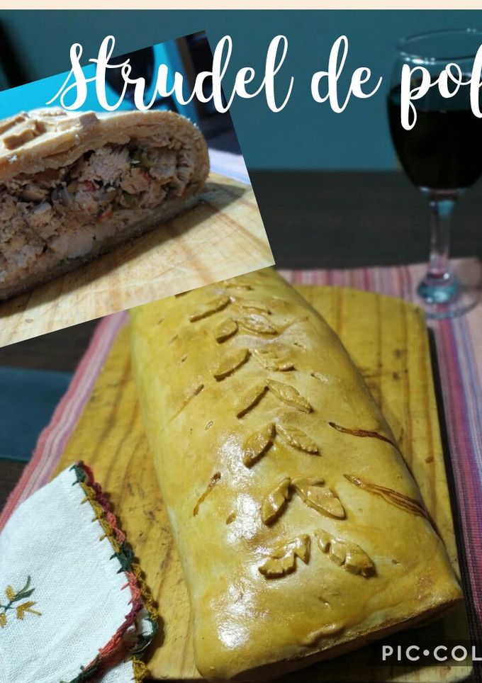 Una foto de Strudel de pollo