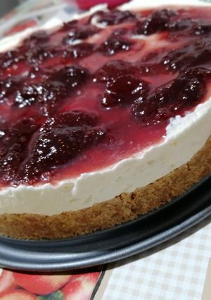 Φωτογραφία της συνταγής Τσίζκεικ με μαρμελάδα φράουλα