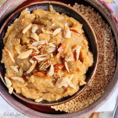 Instant Moong dal halwa A picture of Instant Moong dal halwa.