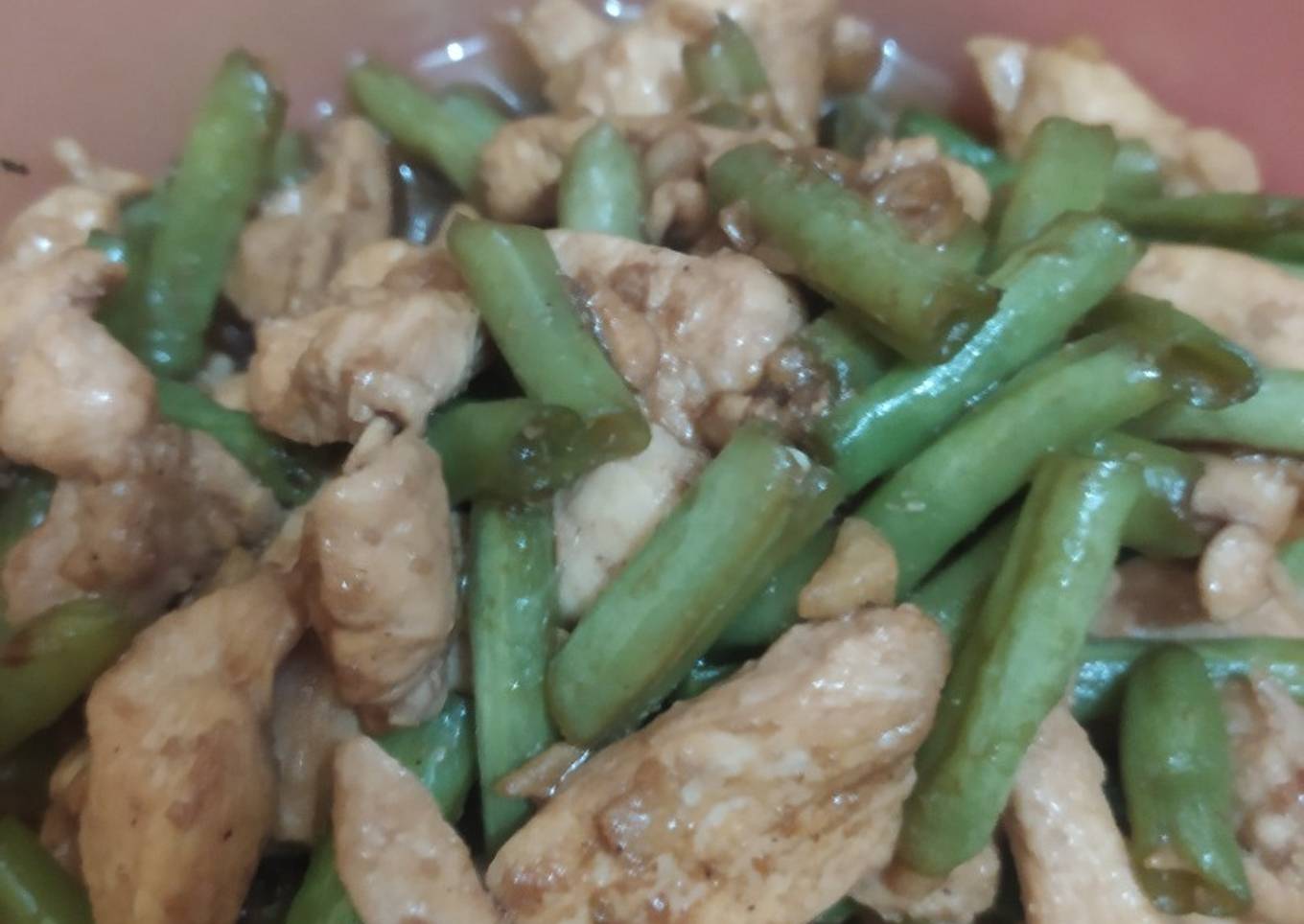 Tumis filet dada ayam & buncis