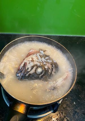 Hình của món Cháo cá mú.