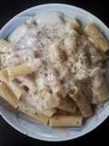 Tallarines con salsa alfredo en polvo Gourmet