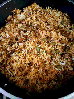 عکسی از دستور لوبیا پلو