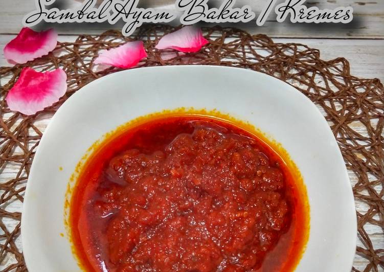 Cara Gampang Membuat 93. Sambal Ayam Bakar / Kremes yang Bisa Manjain Lidah