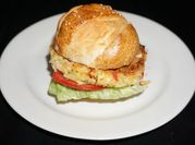 A picture of sesame burger buns