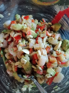 Una foto de Ceviche de camarón