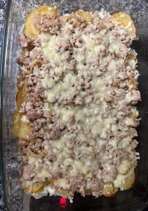 Una foto de Carne picada + patatas🥔
