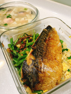 減脂鯖魚花椰菜米便當 的食譜成品照片