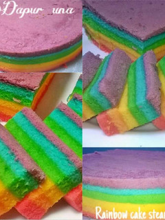Foto resep Rainbow cake kukus