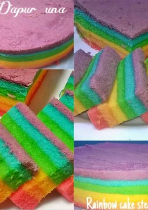 Foto resep Rainbow cake kukus
