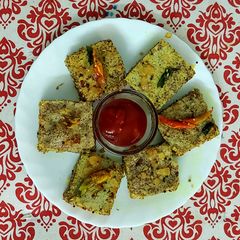 Ragi Khaman Dhokla A picture of Ragi Khaman Dhokla.
