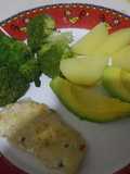 Pechugas a la plancha con vegetales al vapor