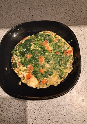 Une photo de Fritata d'épinard
