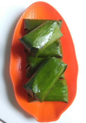 Foto resep Lontong isi oncom magi com