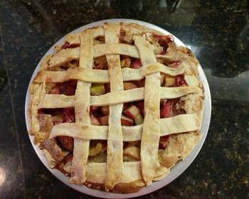 Without Fail Prepare Recipe Strawberry rhubarb custard pie Delicious Steady