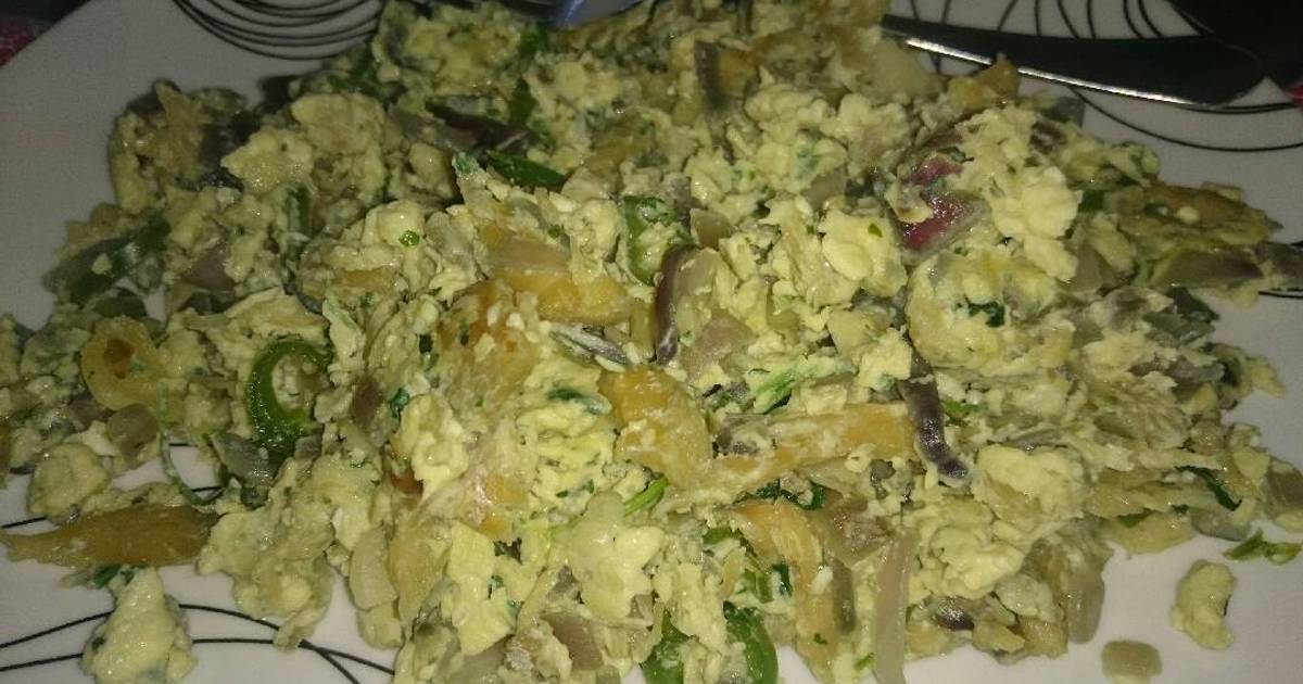 Scrambled Eggs with Fish Recipe by Andrea - Cookpad