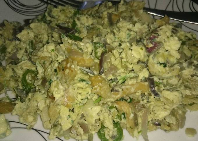 Scrambled Eggs with Fish Recipe by Andrea - Cookpad