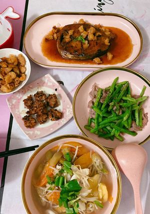 Hình của món Cá Thu kho quẹt tóp mỡ.