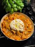 Spicy burrata rigatoni