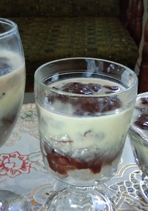 Foto resep Puding coklat + susu + nata de coco