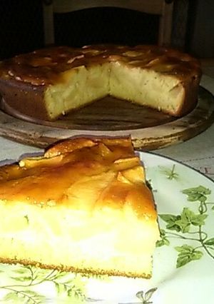 Una foto de Torta de manzana sin materia grasa