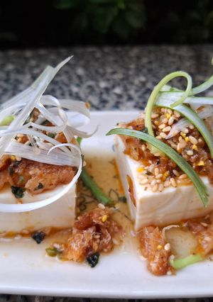 超市料理-鰻魚罐頭豆腐 的食譜成品照片